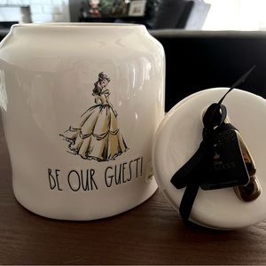 Beauty & The Beast cookie Jar Rae Dunn Princess Collection